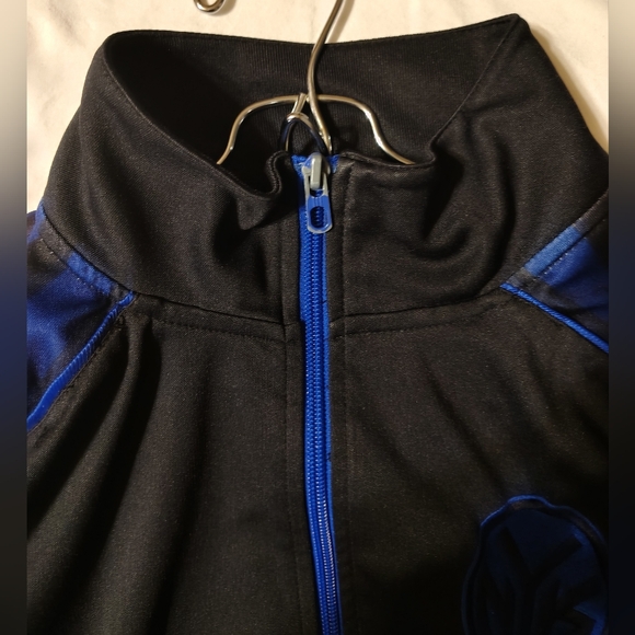 New York Knicks Adidas Black Vibe Full Zip Track Jacket Men's Size Large - Picture 7 of 11